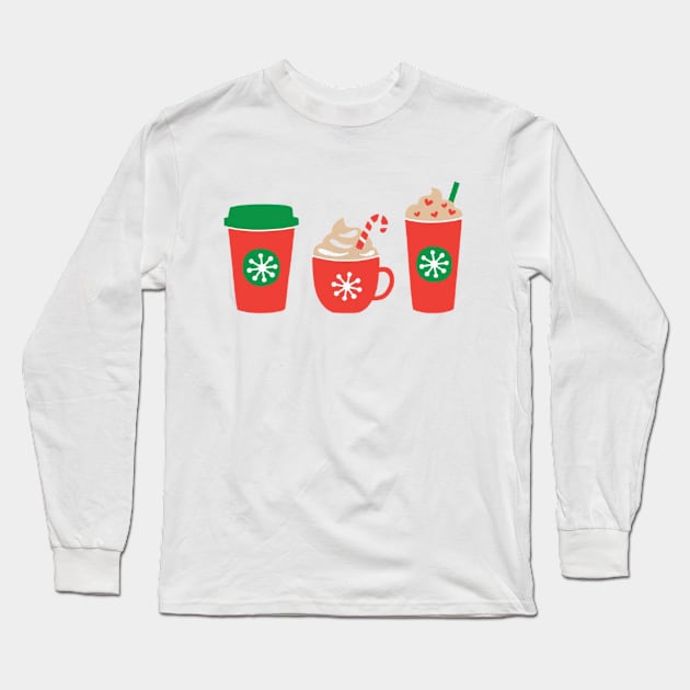 Winter Cozy Coffee Long Sleeve T-Shirt by nour-trend